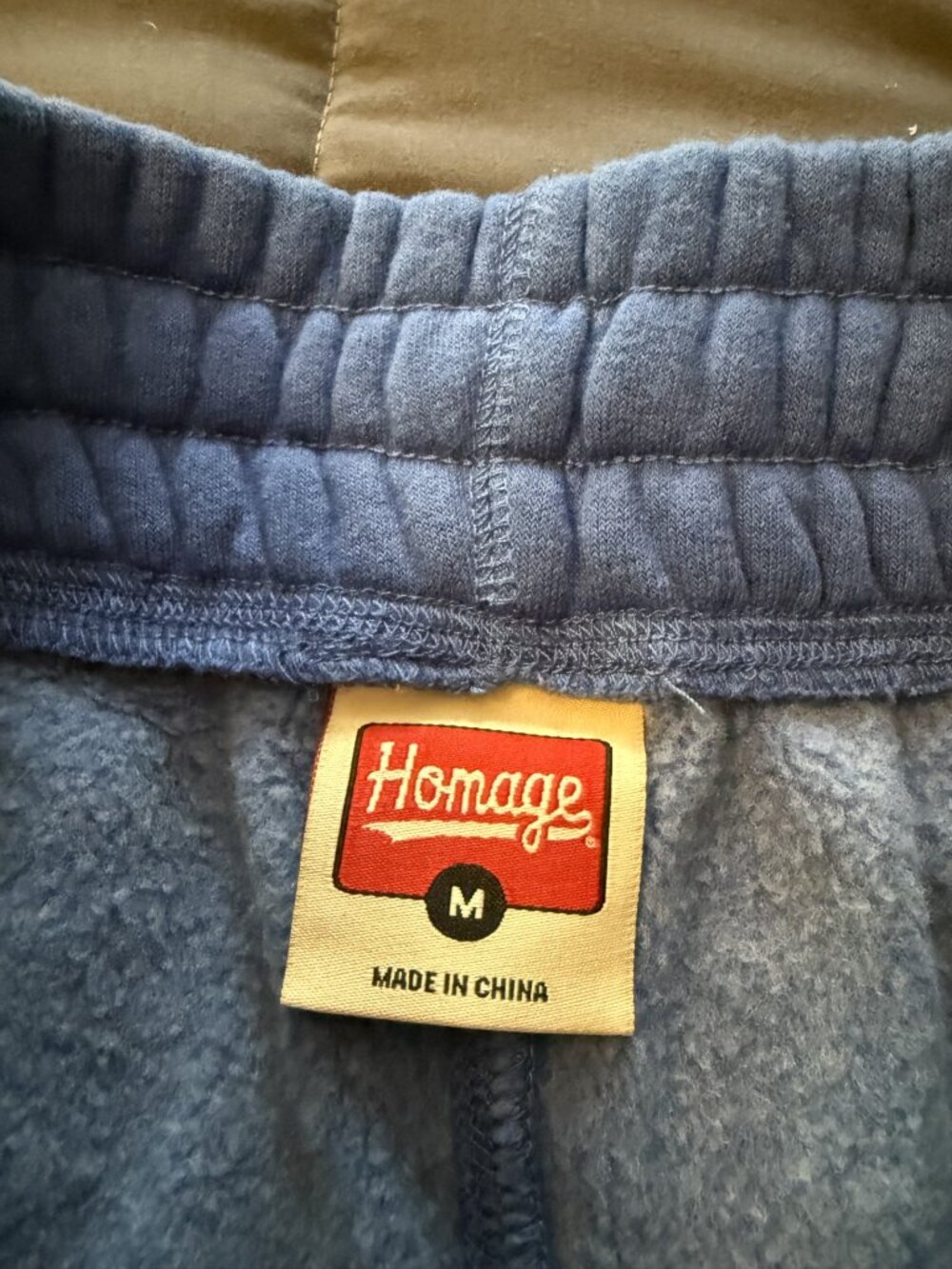Homage Sweatpants Joggers Mens Medium Royal Blue Fleece Lounge Pants Drawstring - Picture 6 of 9